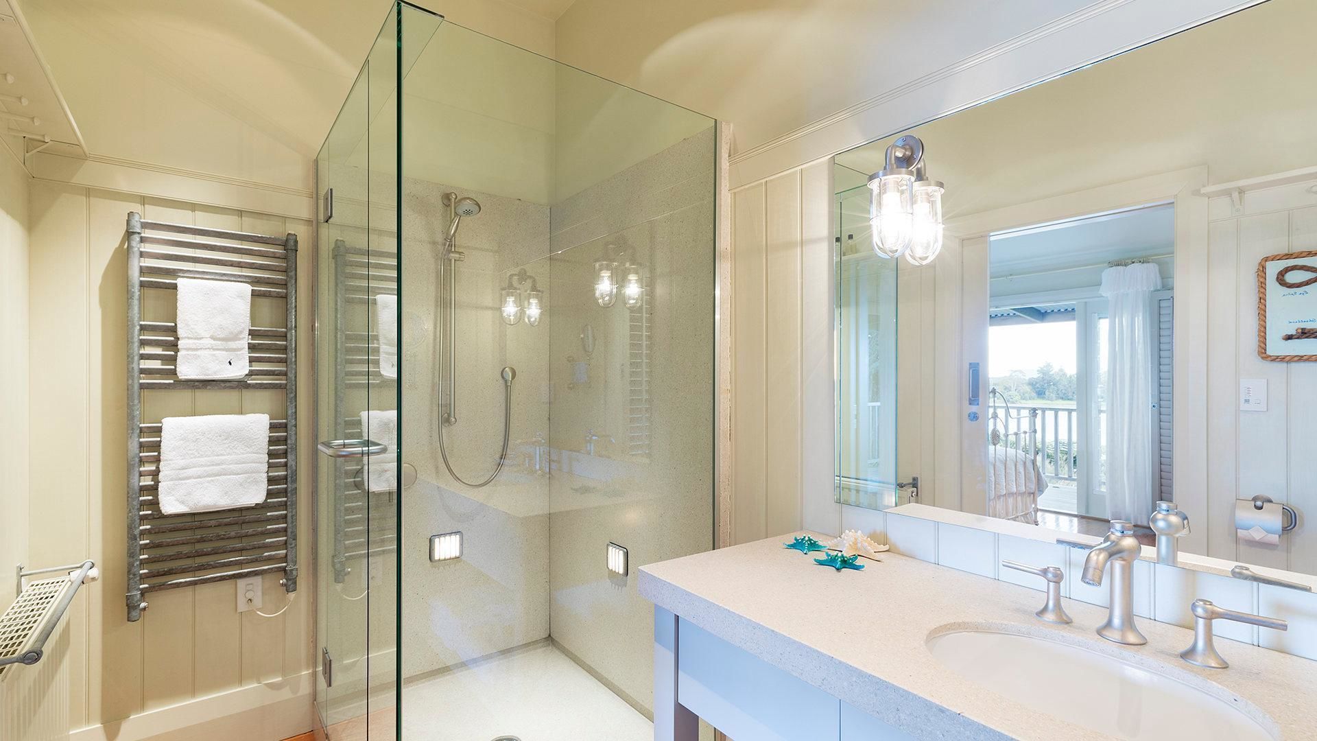 Room, Multiple Beds (Morning Tide Villa) | Bathroom | Free toiletries, hair dryer, towels, soap