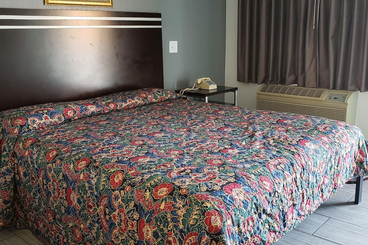 Blackout curtains, iron/ironing board, free WiFi, bed sheets