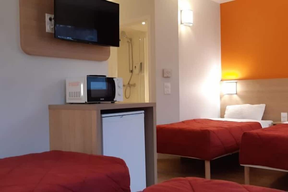 Premium bedding, individually furnished, desk, laptop workspace