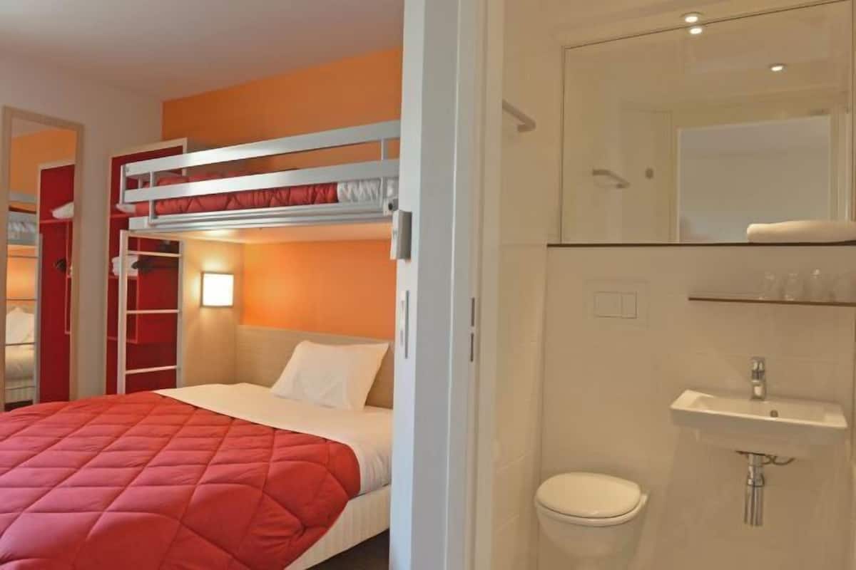 Premium bedding, individually furnished, desk, laptop workspace