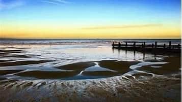 Vlak bij het strand
