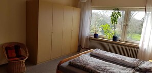 1 soveværelse, sengetøj