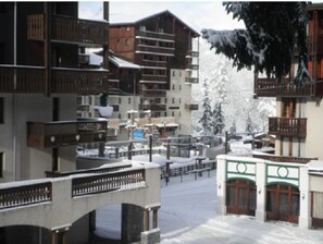 Balcony - Cozy studio for 4 in the heart of the resort (Valfréjus)