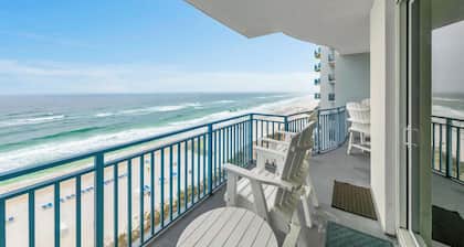 BeachFRONT for 8~Balcony~Pool~Spa~Hot Tub~2BR+Bunks Sterling Breeze 802