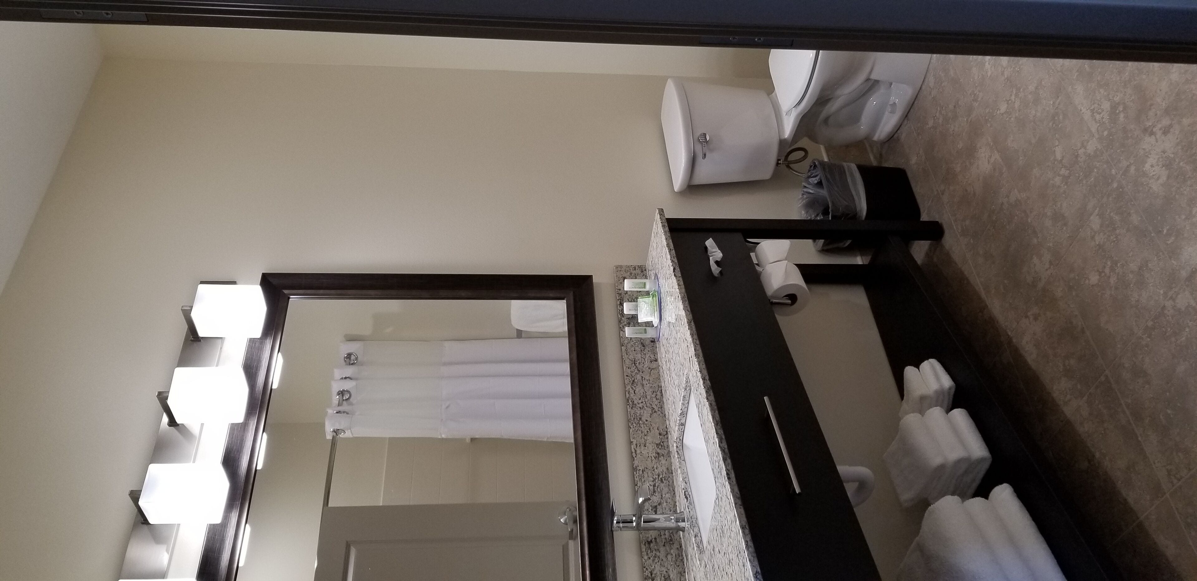 free toiletries, hair dryer, towels, soap