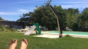 Indoor pool, open 7:00 AM to 9:00 PM, pool umbrellas, sun loungers