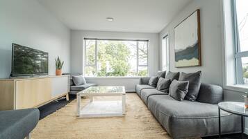 City Apartment, 2 Bedrooms | Living area | Flat-screen TV