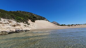 En la playa, toallas de playa