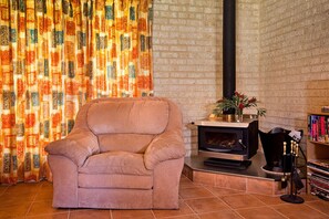 TV, fireplace, DVD player