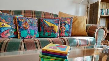 Smart TV, DVD player, toys, books