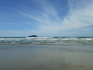 Beach nearby, sun-loungers