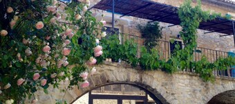 Cerca de Uzès, caserío del pueblo restaurada