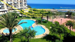 Outdoor pool - SOL Y MAR PLAYA – Beachfront apartment with spacious terrace (El Campello)