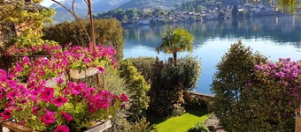 Island San Giulio villa , garden, wet dock, , motor boat, private parking box.