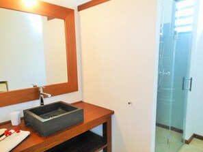 Hair dryer, towels - ❤F2 luxury, sea view, 2 min from beaches, quiet, nature, wifi, air conditioning (Les Anses-d'Arlet)