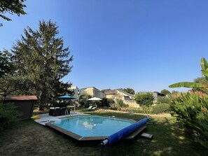 Piscine extérieure, piscine chauffée