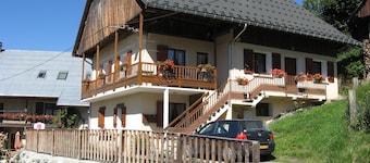 Chimney sweep in the hamlet of La Chal