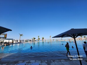 Indoor pool, outdoor pool - Affordable self-catering inside Beach Hotel, Sharm El-shikh, Egypt  (sharks bay)