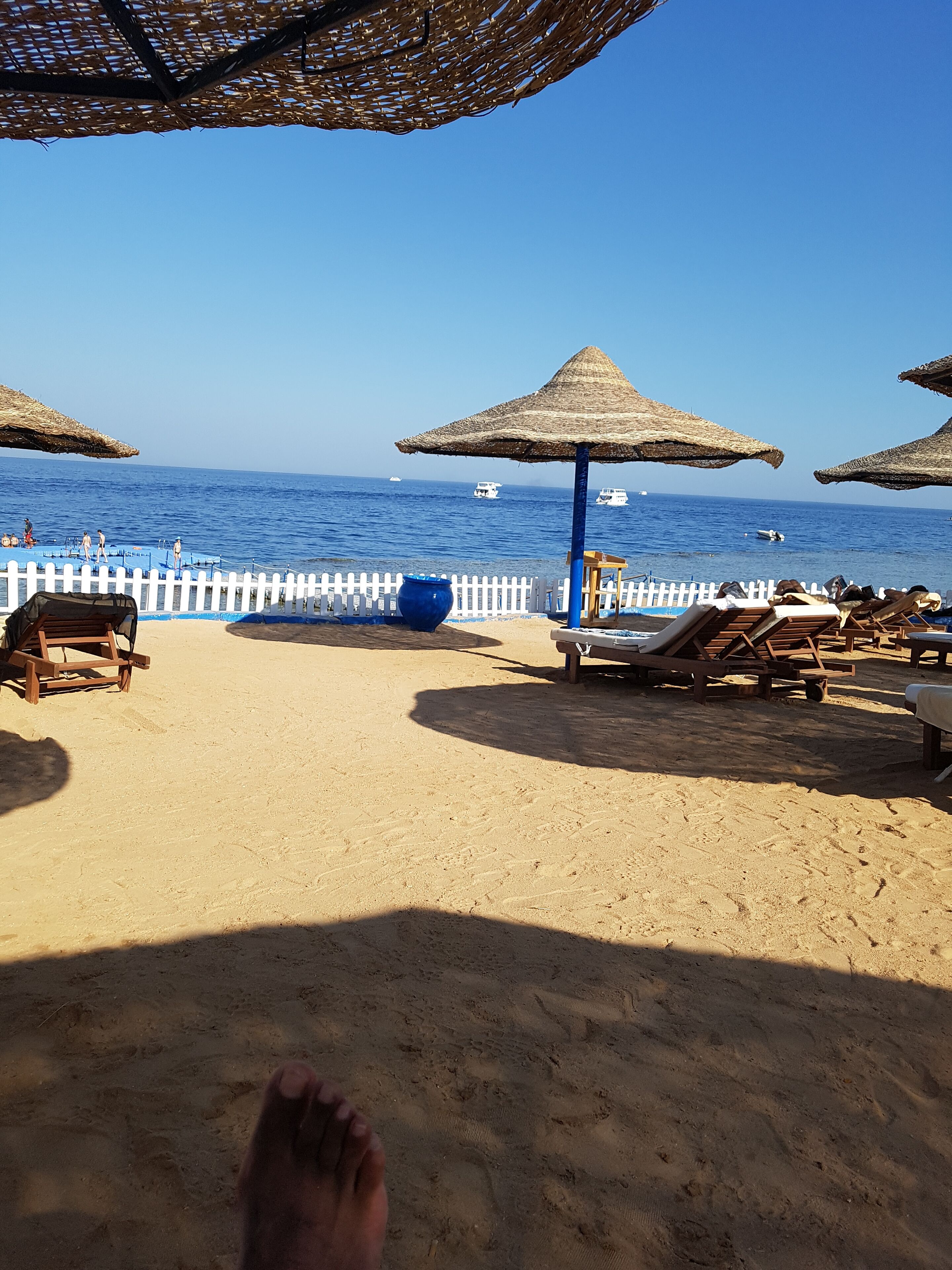 Am Strand, Strandtücher