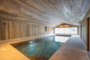 Indoor pool, a heated pool