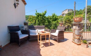 Outdoor dining - sea ​​view apartment in Sant'agnello Sorrento (Sant'agnello)