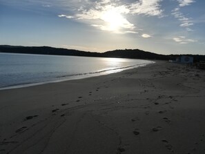 On the beach