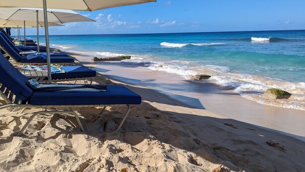 Sun loungers, beach towels - A Luxurious Place To Chill Out In Barbados (Mount Standfast)
