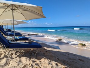 Sun loungers, beach towels