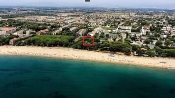 Accommodatie ligt op het strand