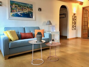 TV, DVD player, video library - Charming one bedroom, with lift, A/C, old town, near beach and tramway (Nice)