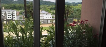 Pau facing the Pyrenees