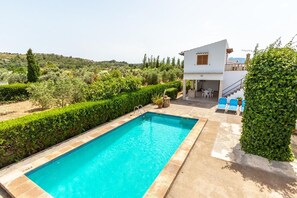 Outdoor pool - Holiday house with pool, air conditioning in the bedrooms, internet / outside kitchen with barbecue, (Pollensa)