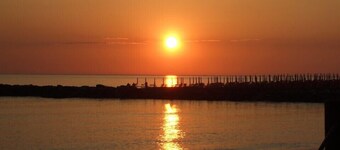 New beautiful villa, close to the sandy beach. Large terrace. Garden.