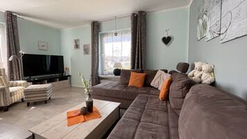 Smart-TV, DVD-Player, Bücher, Videothek