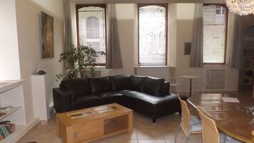 TV, lettore DVD, libri, biblioteca musicale