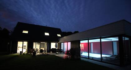 Villa indoor swimming pool, South Brittany near the sea