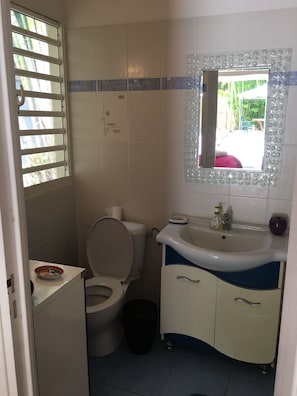 SĂšche-cheveux, serviettes fournies, savon, papier toilette