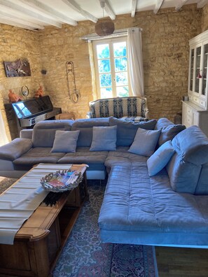 TV, fireplace, ping pong - Le Bonheur dans notre pré - Castelnaud, charming gite in an old farm (Sainte-Mondane)