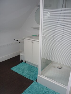 Dusche, Haartrockner, Toilettenpapier
