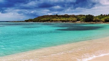 Beach nearby, sun-loungers