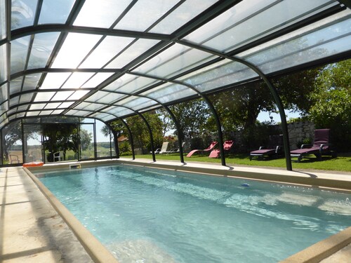 Rental Stone House Tournecoupe Gers Lomagne 7 people heated pool