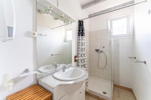 Shower, hair dryer