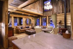 Interior - Coal Creek Cabin / CB's Coolest Log Cabin Featured in Log Home Living! Hot tub! (Crested Butte)