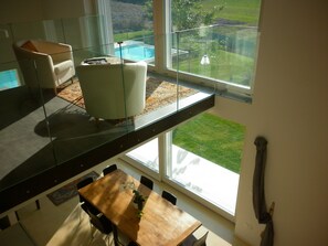Dining - Villa with pool immersed in Le Marche hills: large garden, Jacuzzi+sauna & other (Sassoferrato)