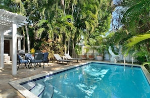 Una piscina riscaldata