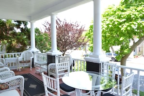 Enjoy the bountiful breezes on our private and roomy front porch.