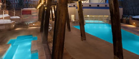 Indoor pool, outdoor pool