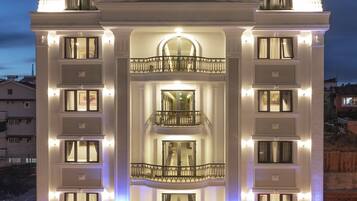 Front of property – evening/night