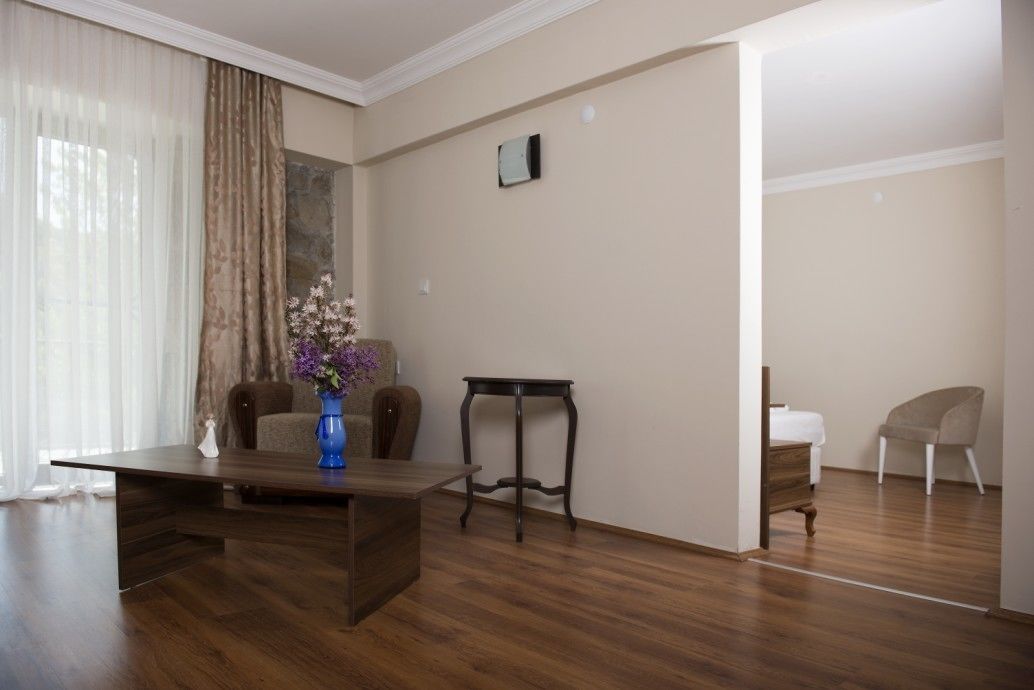 suite | living area | flat-screen tv