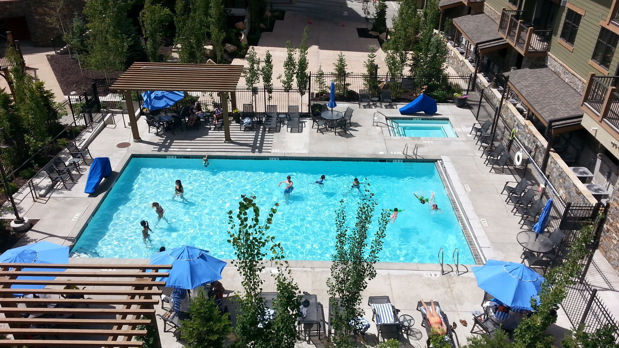 Una piscina climatizada